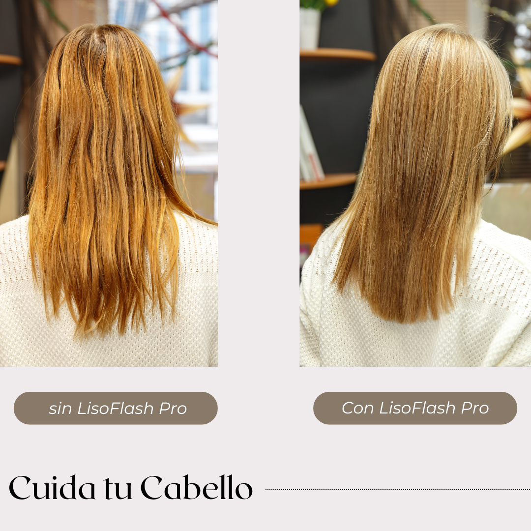 LisoFlash Pro - Peine eléctrico alisador Anti-Frizz Cabello liso todo el dia 🌙