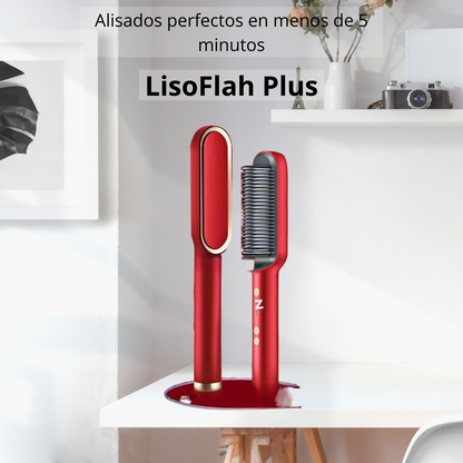 LisoFlash Pro - Peine eléctrico alisador Anti-Frizz  Cabello liso todo el dia 🌙